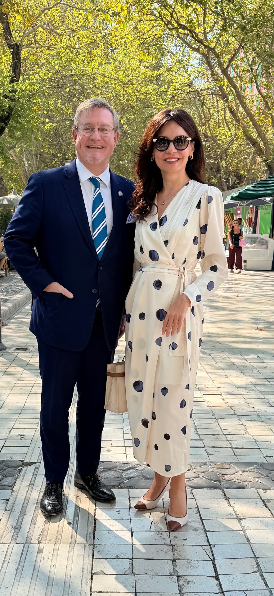 Elisa Spiropali with the publisher