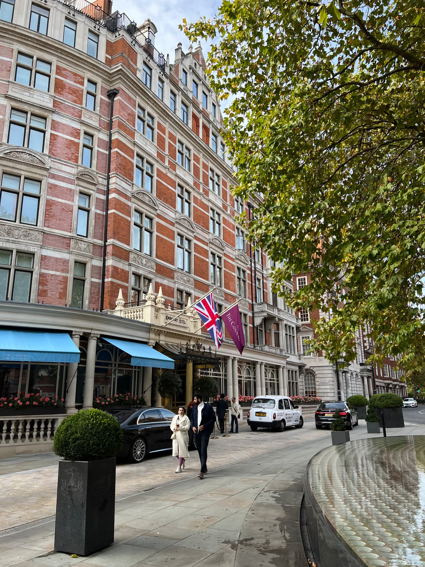 Carlos Place, Mayfair, London, at dusk