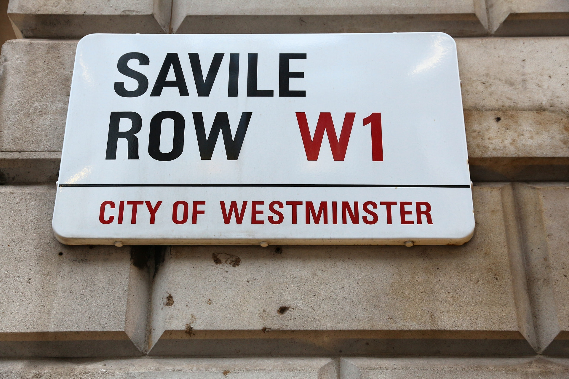 Savile Row street sign
